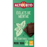 ALTER ECO Tablette de chocolat noir et éclats de menthe bio et équitable du Pérou