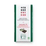 CARRE SUISSE Tablette de chocolat noir 71% cacao bio éclat citron poivre vert