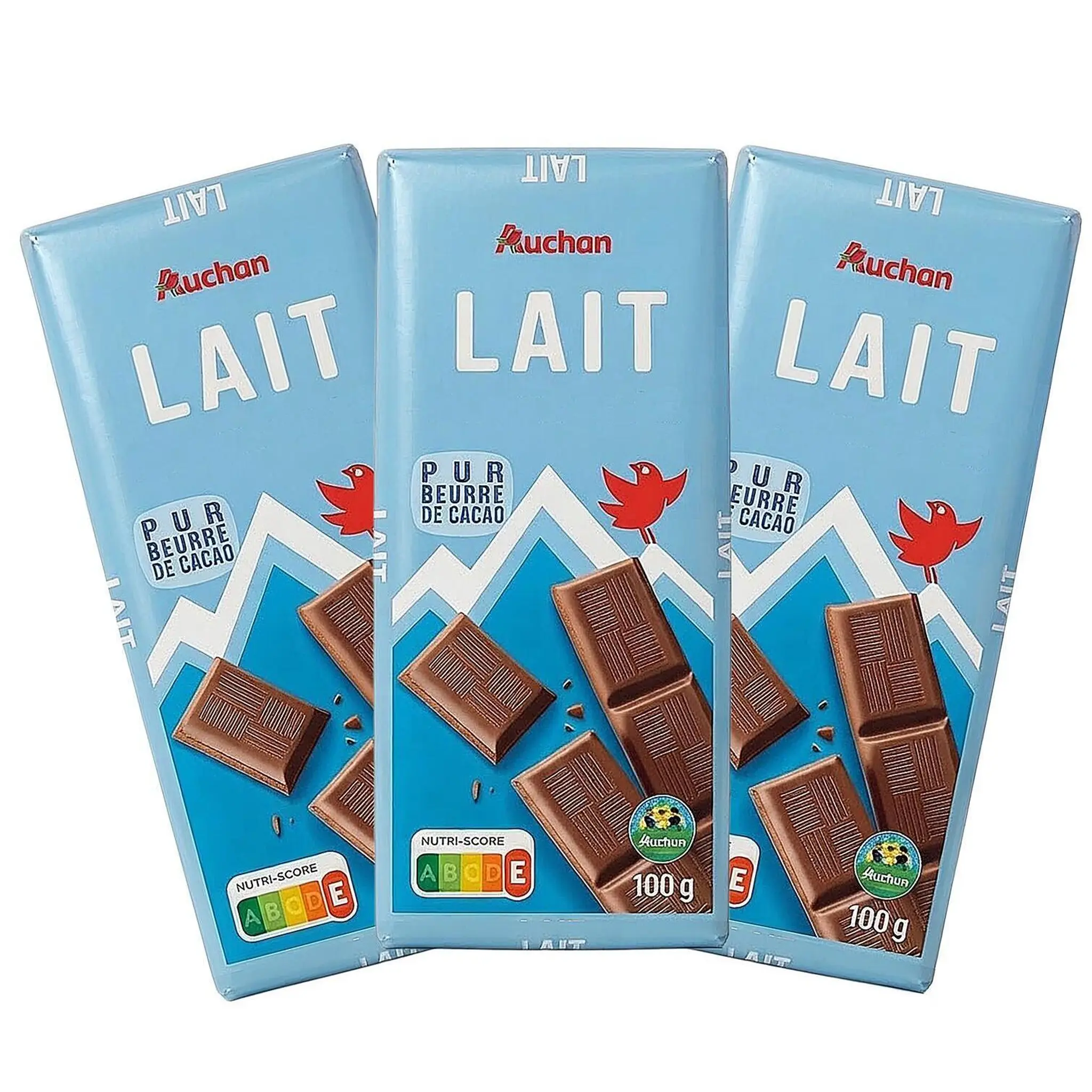 AUCHAN CULTIVONS LE BON Tablette de chocolat au lait