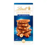 LINDT Les Grandes Tablette de chocolat au lait 34% noisettes