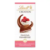 LINDT Création Tablette de chocolat au lait et pavlova framboise