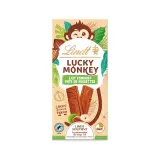 LINDT Lucky Monkey Tablette de chocolat au lait et pâte de noisettes