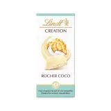 LINDT Création Tablette de chocolat blanc rocher coco