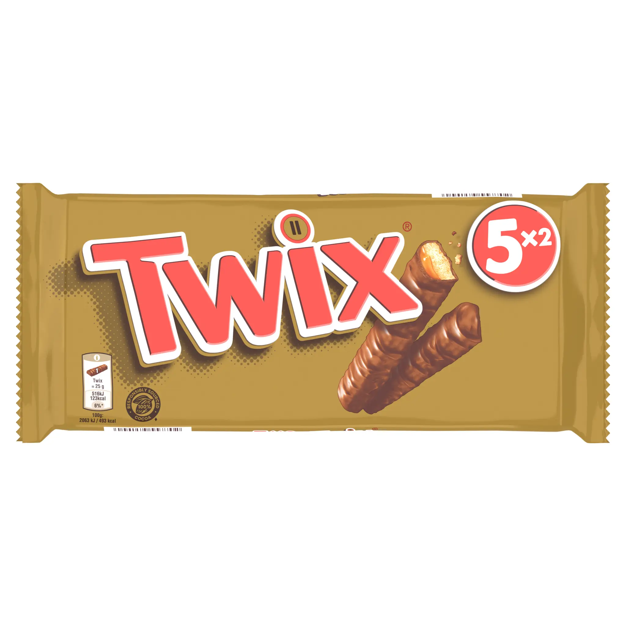 TWIX Barres chocolatées au biscuit recouvert de caramel
