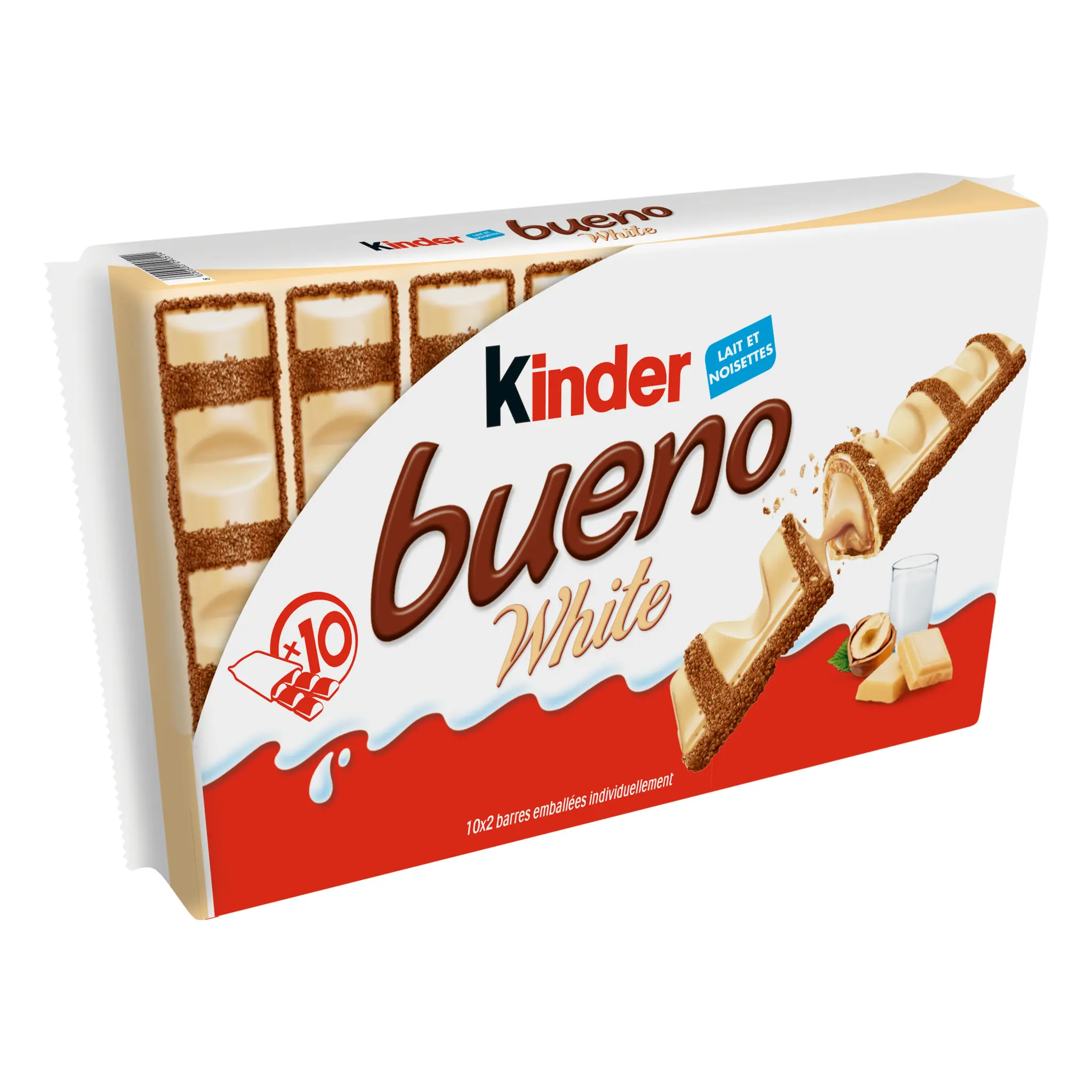KINDER Bueno white barres chocolatées