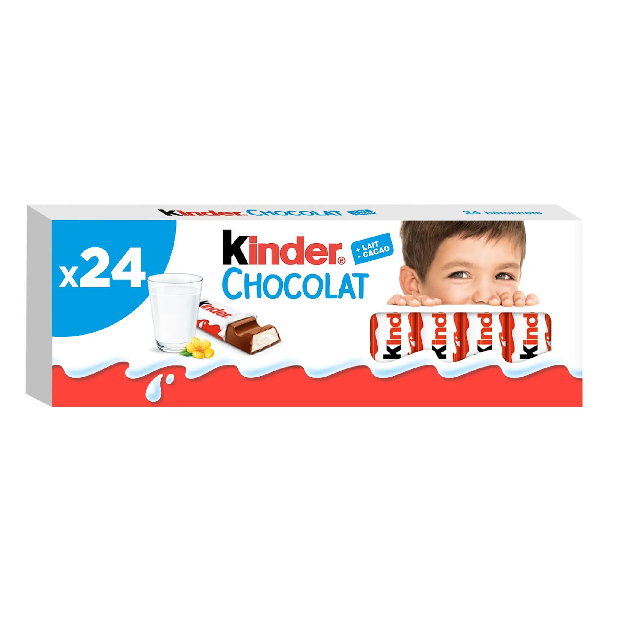 KINDER Barre chocolat au lait