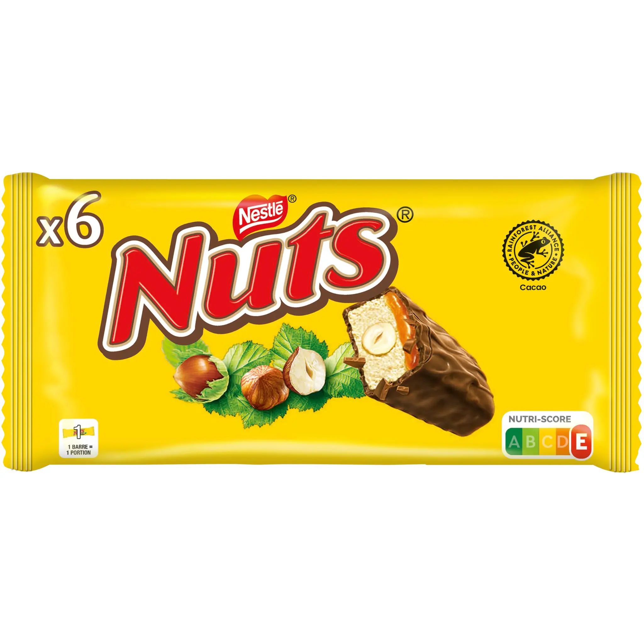 NESTLE Nuts barres chocolatées