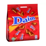 DAIM Chocolats au lait fourrés au caramel sachet individuel