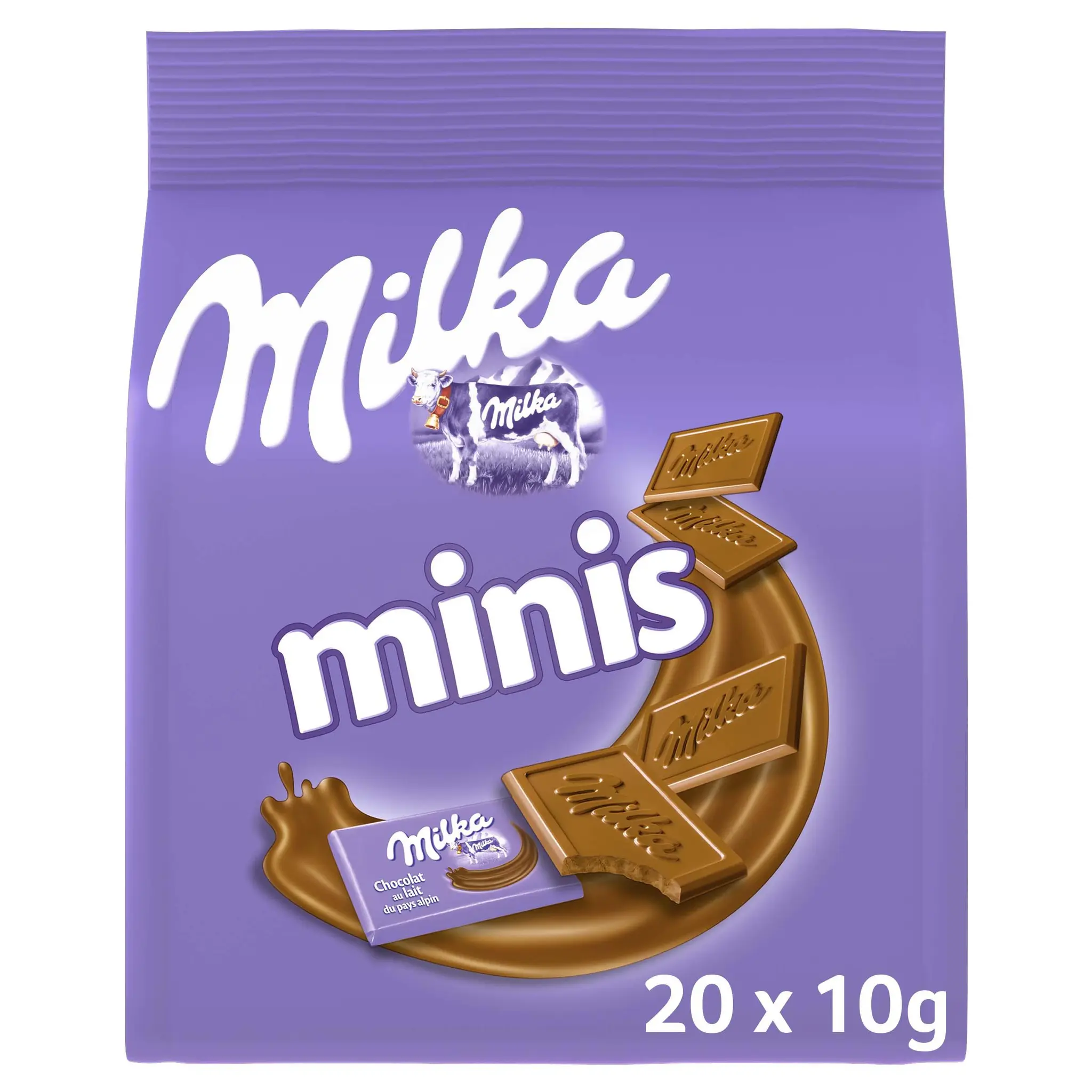 MILKA Minis, mignonnettes de chocolat au lait