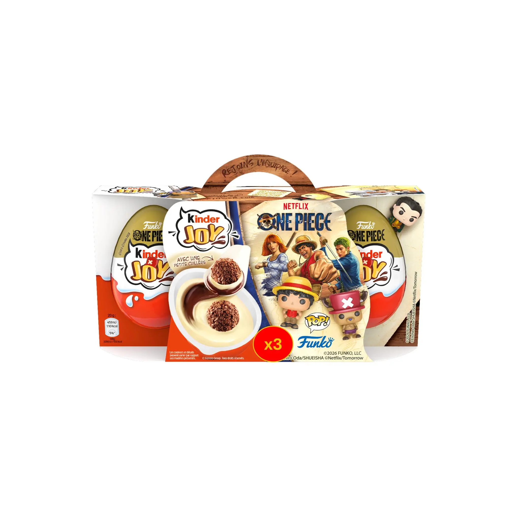 KINDER Joy œufs surprises enrobés de chocolat au lait