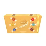 LINDT Assortiment de bouchées de chocolats Lindor au lait blanc et noir