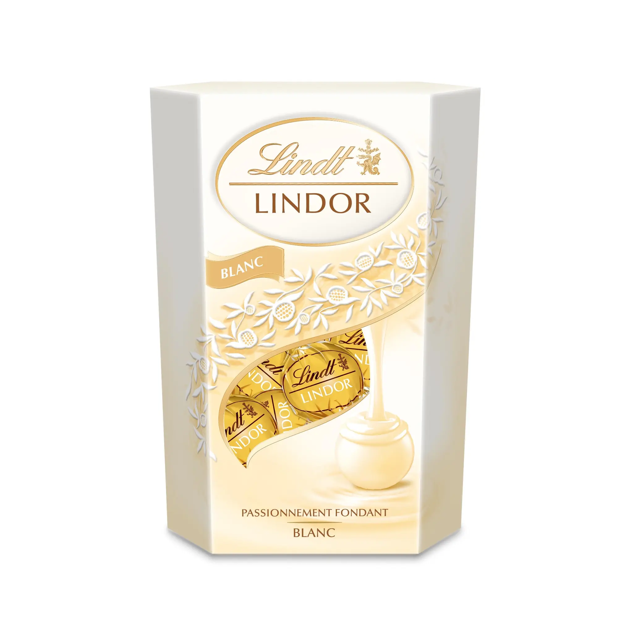 LINDT Lindor bouchées de chocolat blanc passionnément fondant