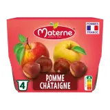 MATERNE Coupelles pomme chataigne