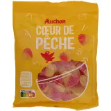 AUCHAN Gommes gélifiées acidulées goût pêche