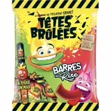 TÊTES BRÛLÉES Bonbons piquants barres de rire