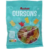 AUCHAN Bonbons oursons gélifiés