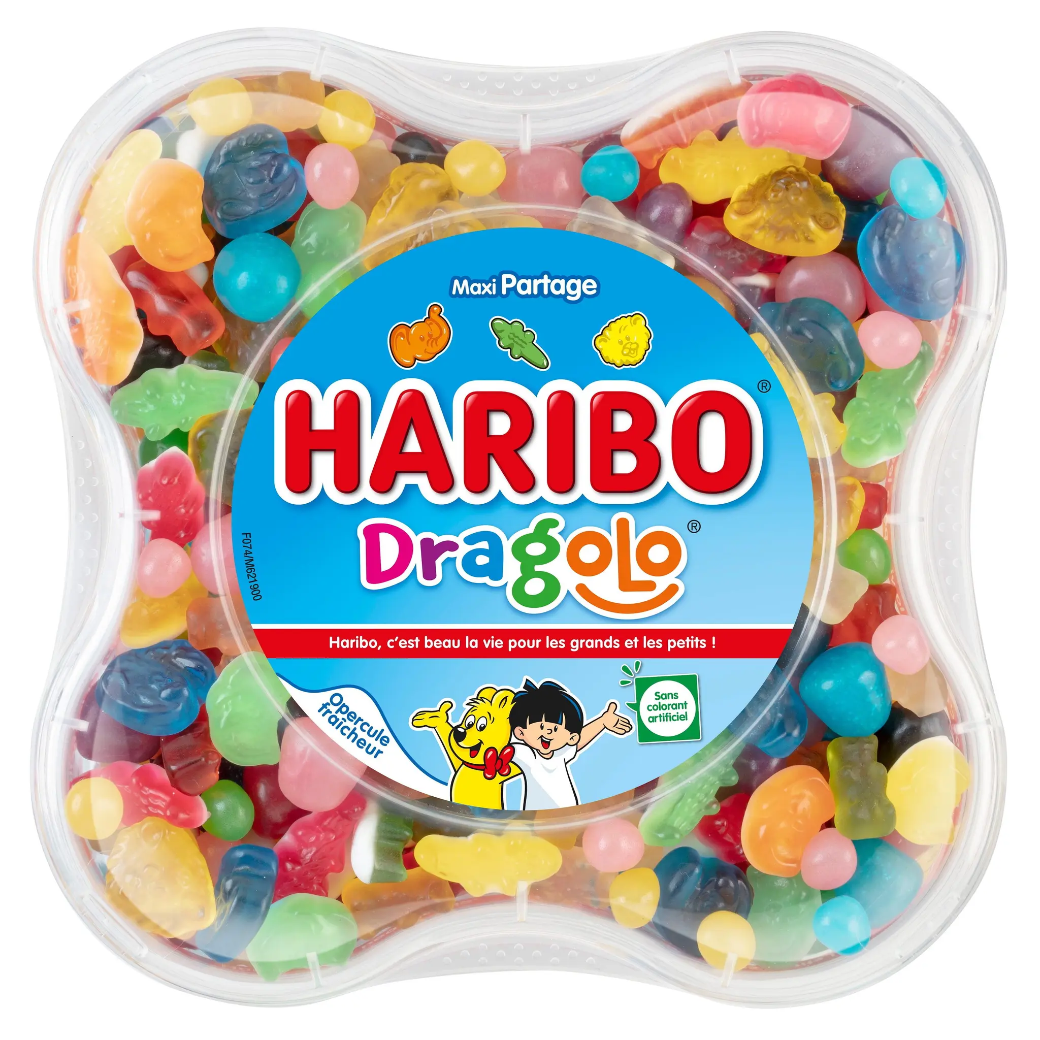 HARIBO Dragolo Assortiment de bonbons gélifiés en boîte