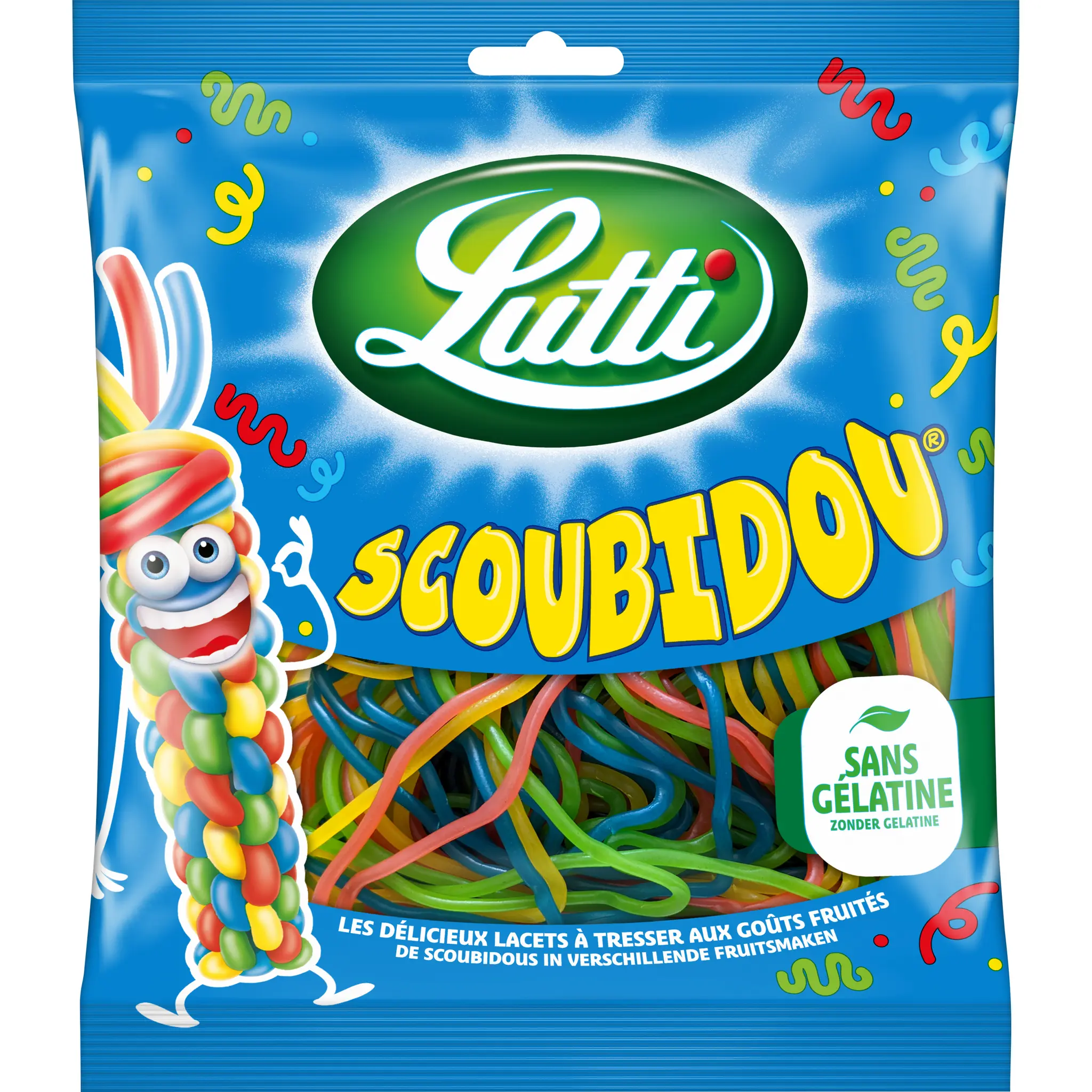 LUTTI Scoubidou bonbons gélifiés goût fruité