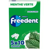 FREEDENT Chewing-gums sans sucres menthe verte
