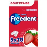 FREEDENT Chewing-gums sans sucres goût fraise