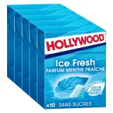 HOLLYWOOD Chewing-gums à la menthe fraîche sans sucres