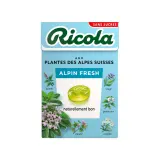 RICOLA Bonbons suisses aux plantes sans sucres saveur alpin fresh
