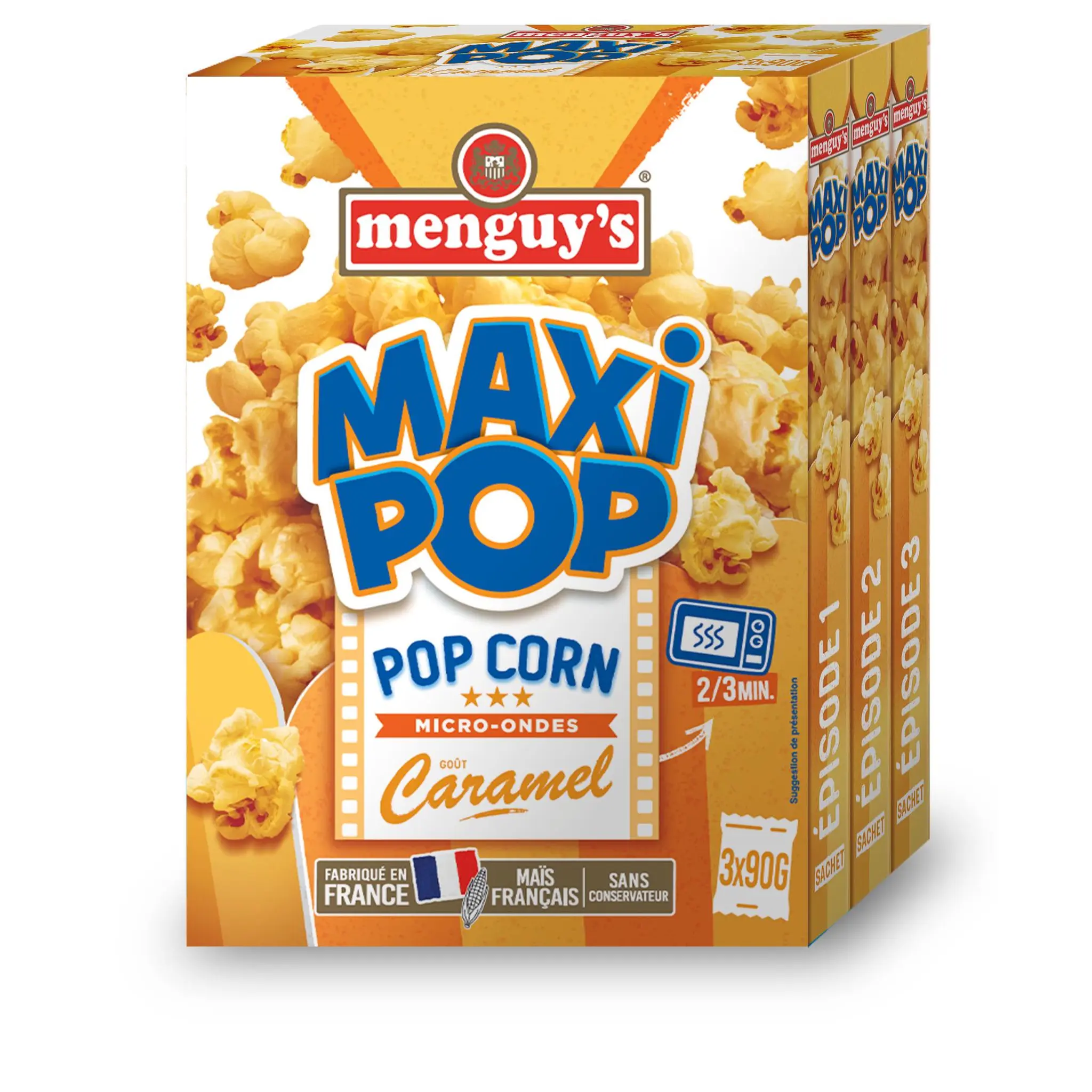 MENGUY'S Pop corn goût caramel
