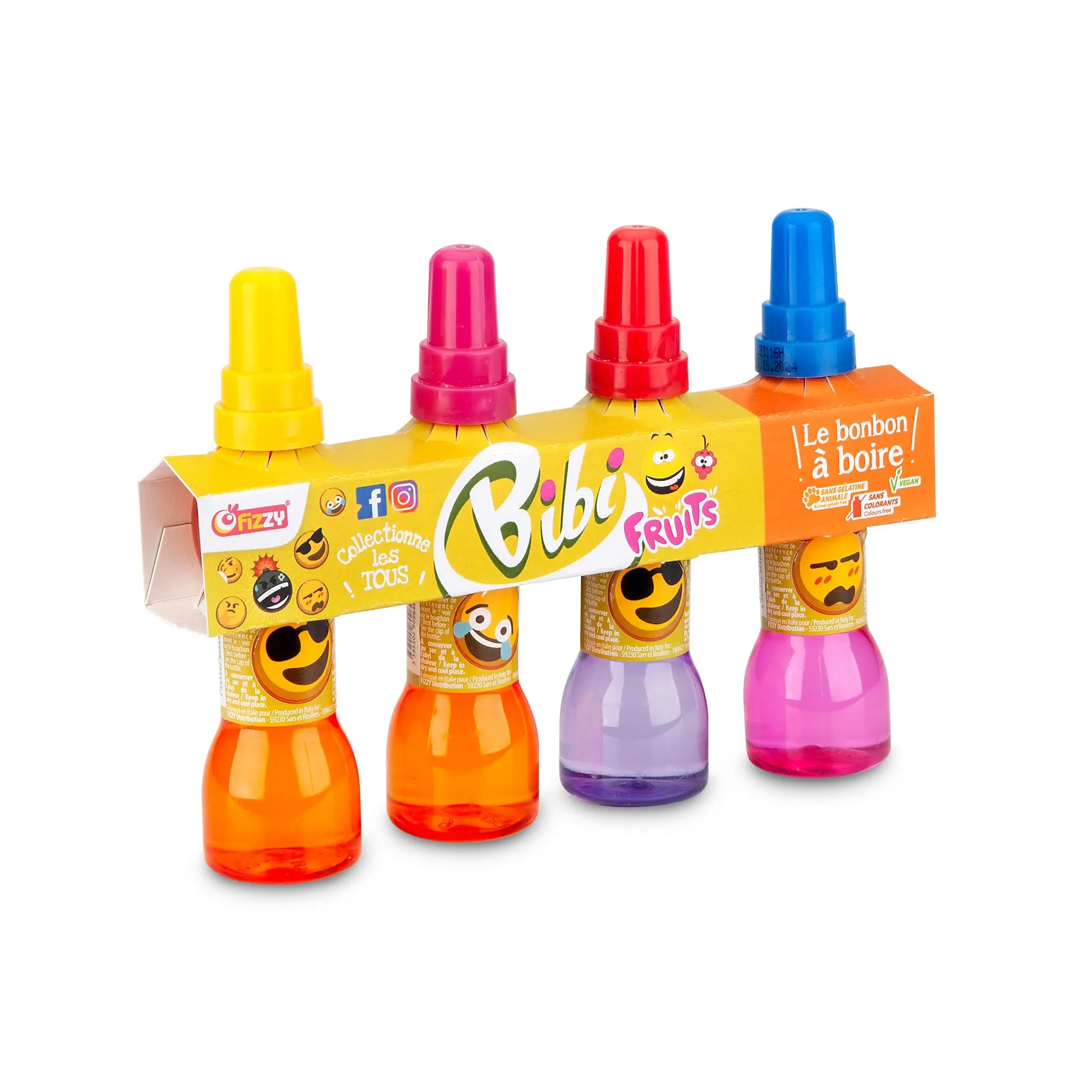 FIZZY Pack de 4 minis boissons sucrées aromatisée