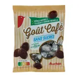 AUCHAN Bonbons au café sans sucre