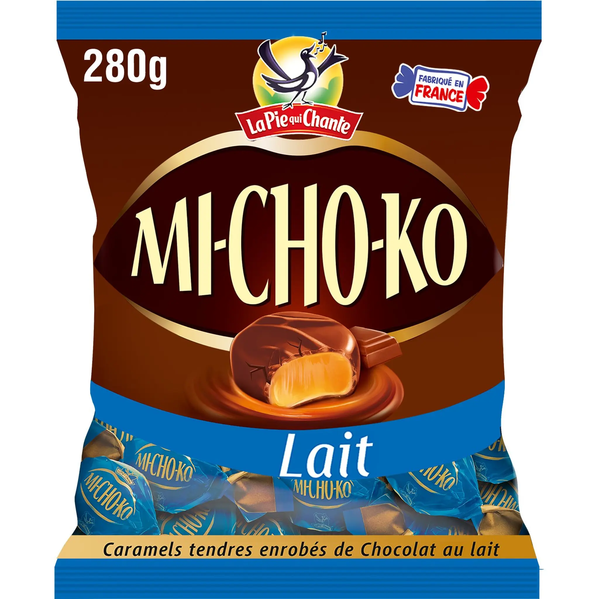 MICHOKO Bonbons au caramel et au chocolat au lait