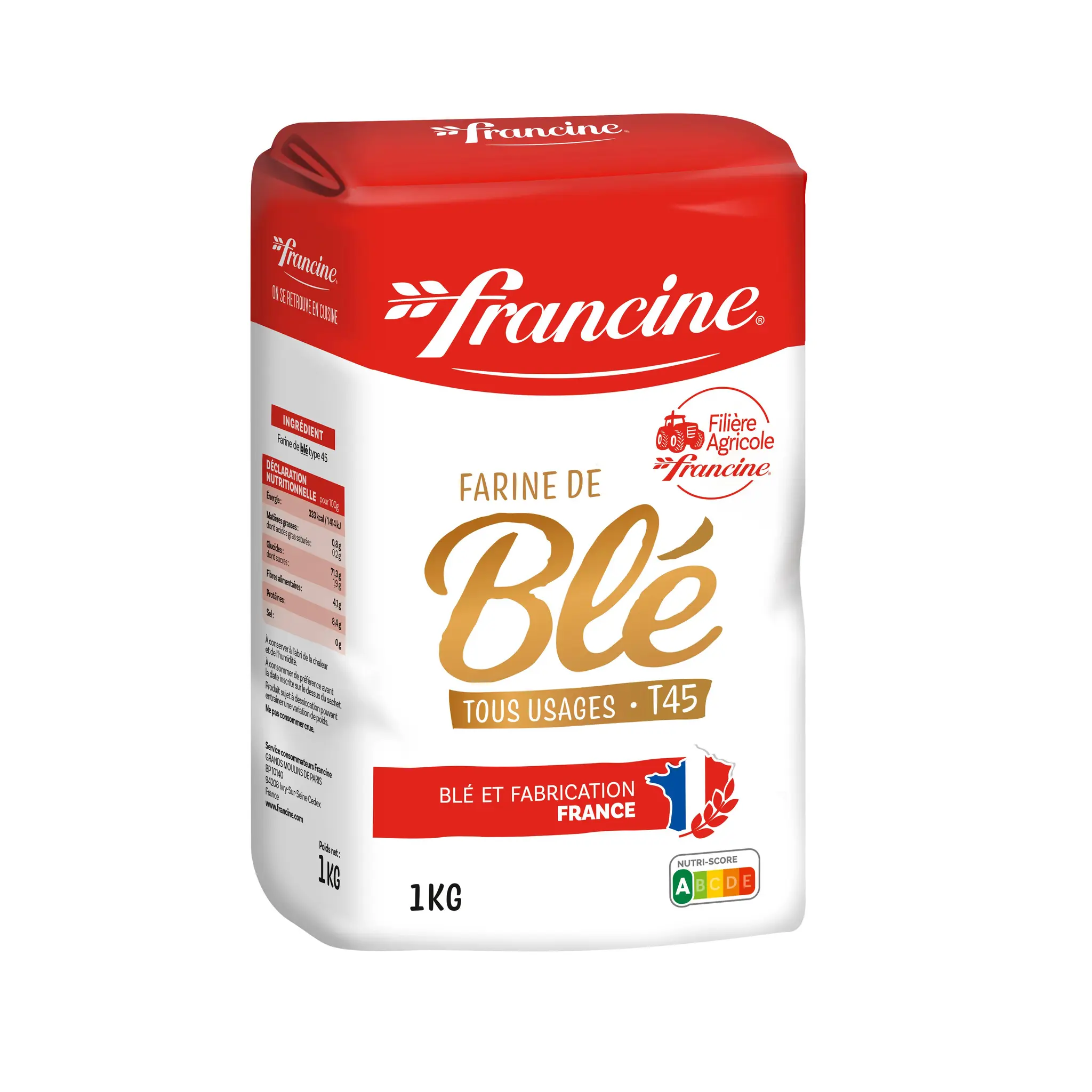 FRANCINE Farine de blé tous usages T45