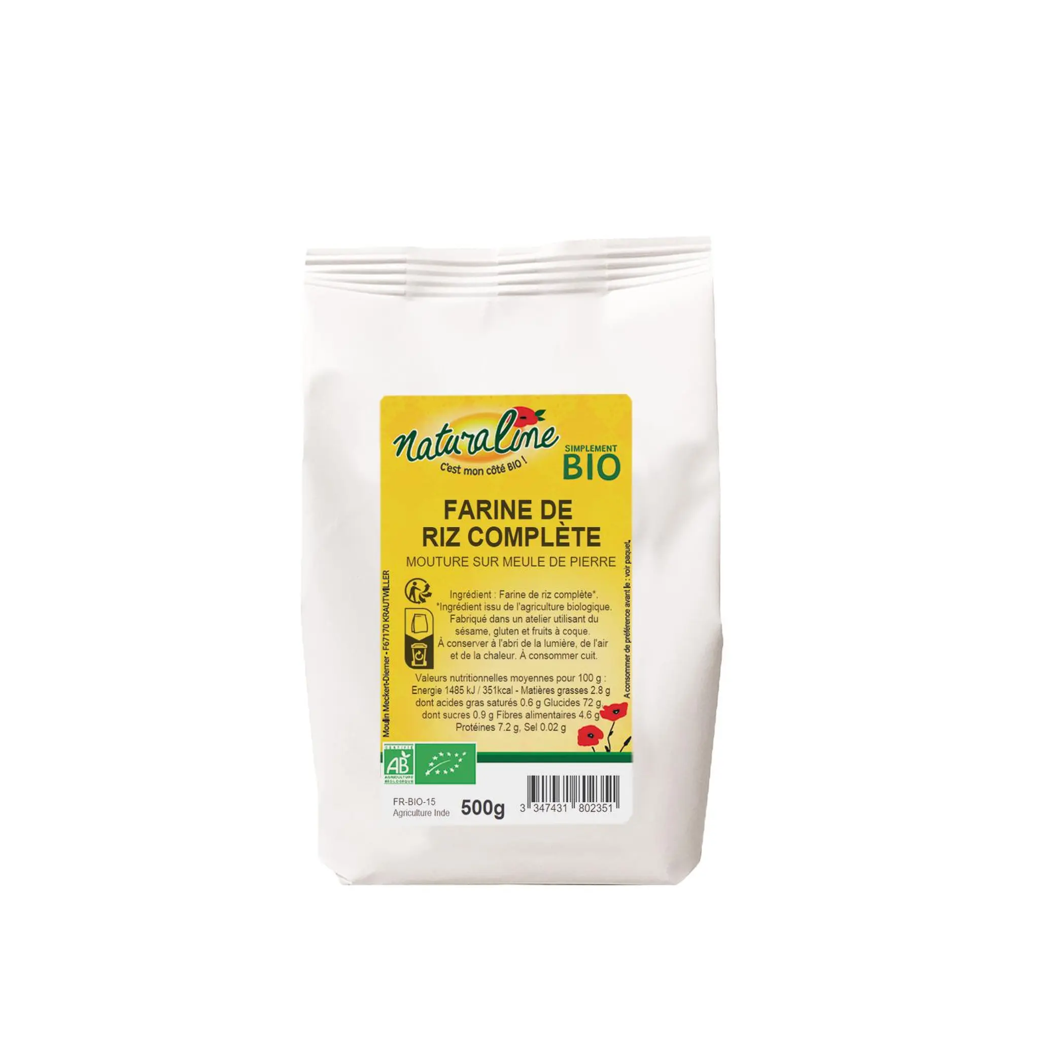 NATURALINE Farine de riz complète bio