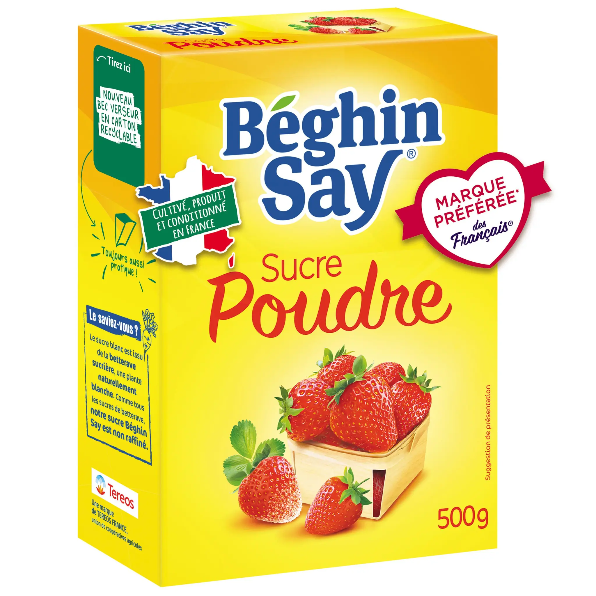 BEGHIN SAY Sucre blanc en poudre