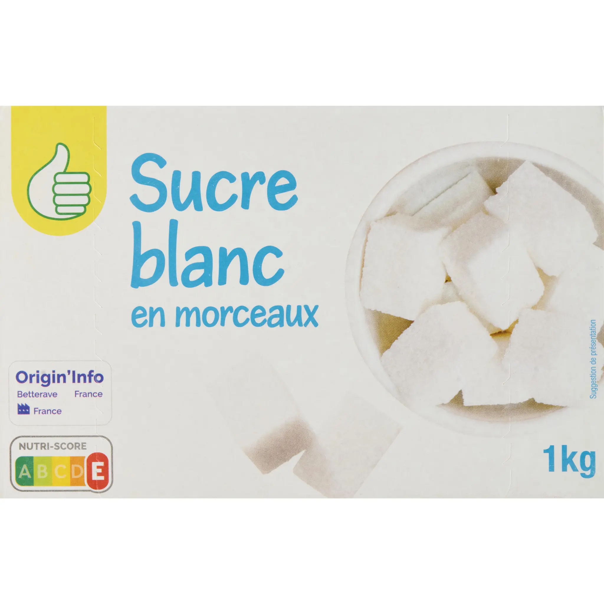 POUCE Sucre blanc en morceaux