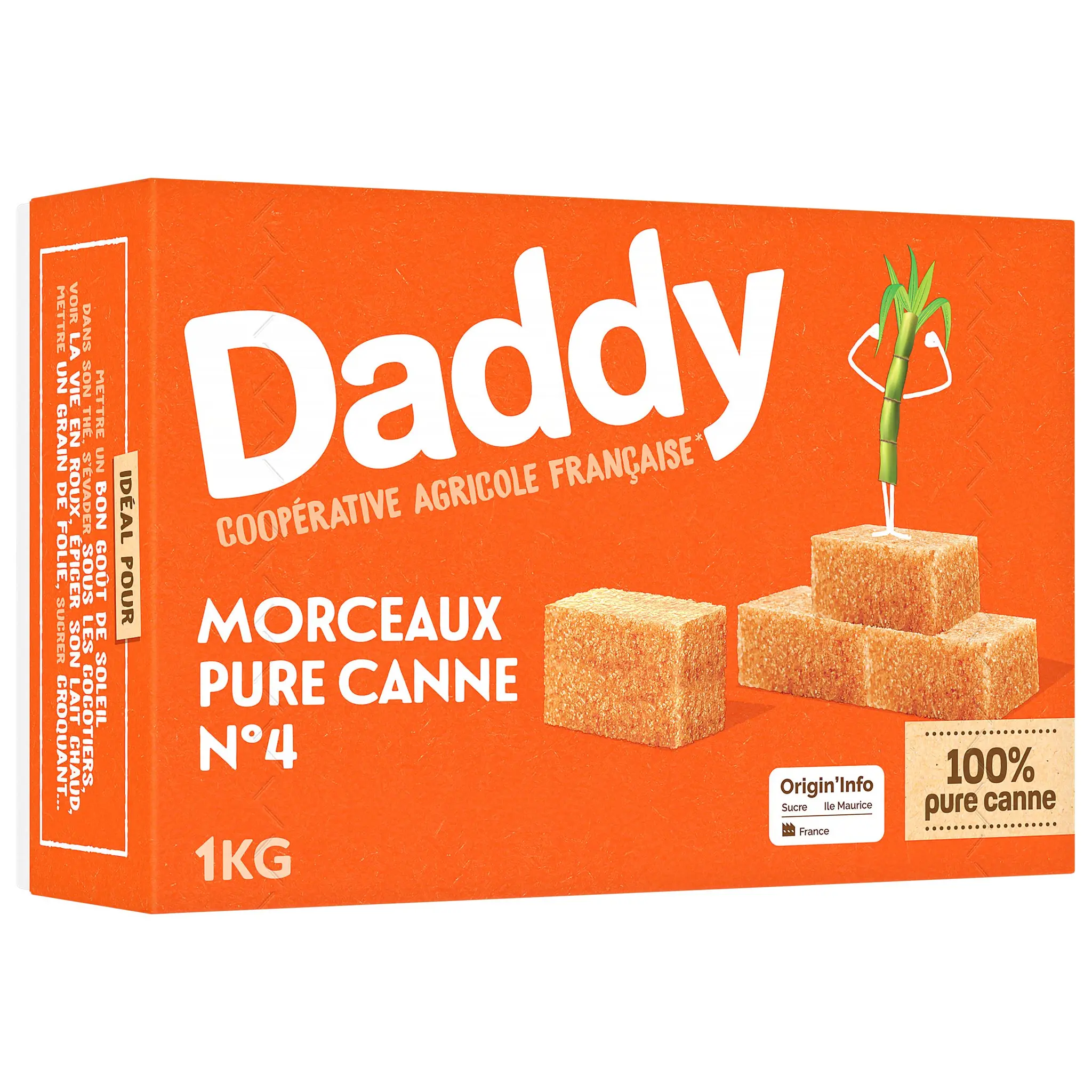 DADDY Sucre pure canne en morceaux n4