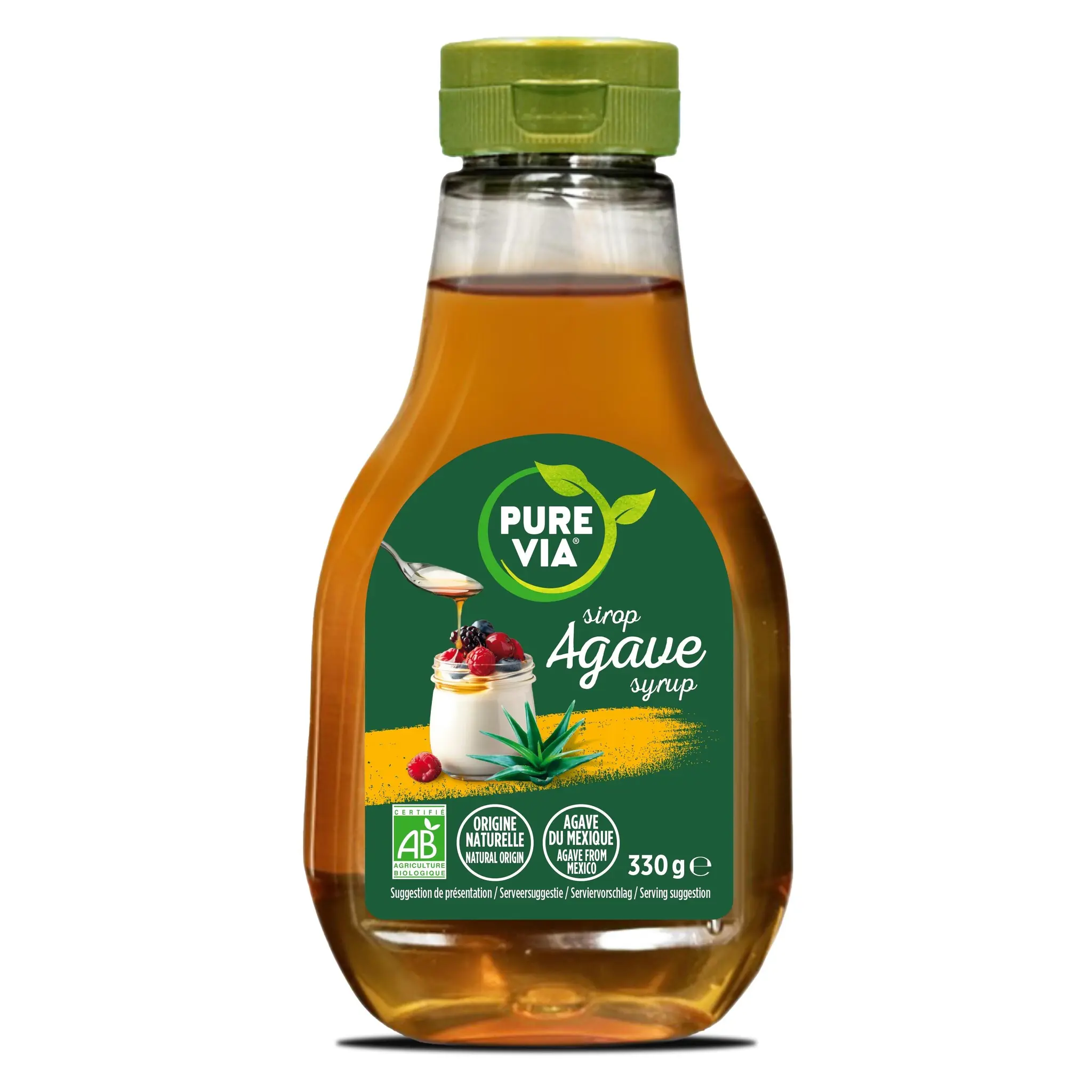PURE VIA Sirop d'agave bio en bouteille