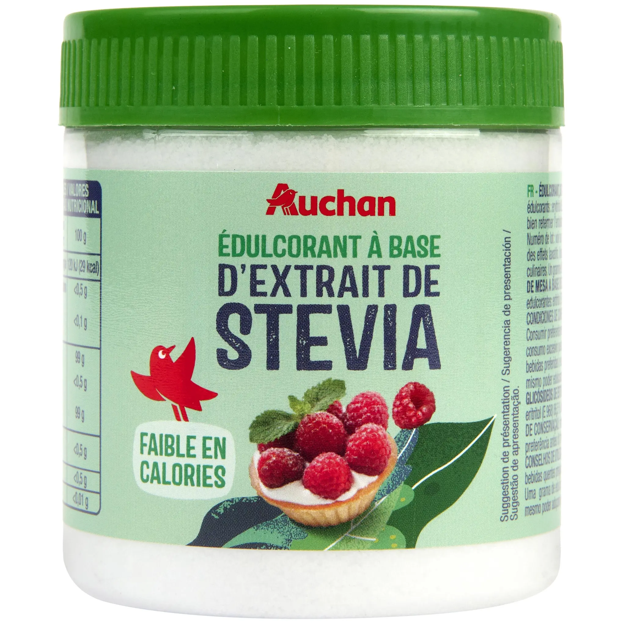 AUCHAN Édulcorant à base d'extrait de stévia