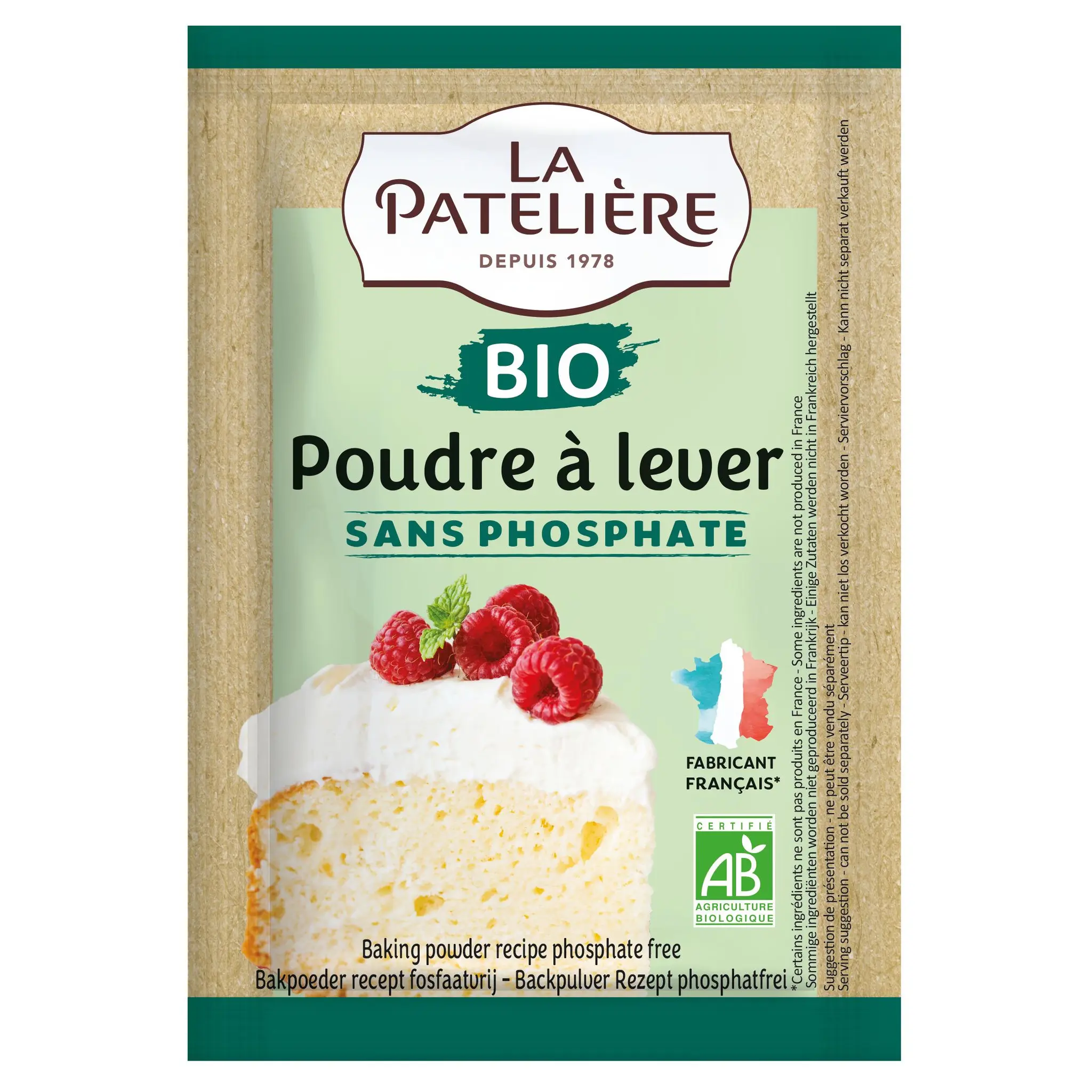 LA PATELIERE Poudre à lever bio sans phosphate