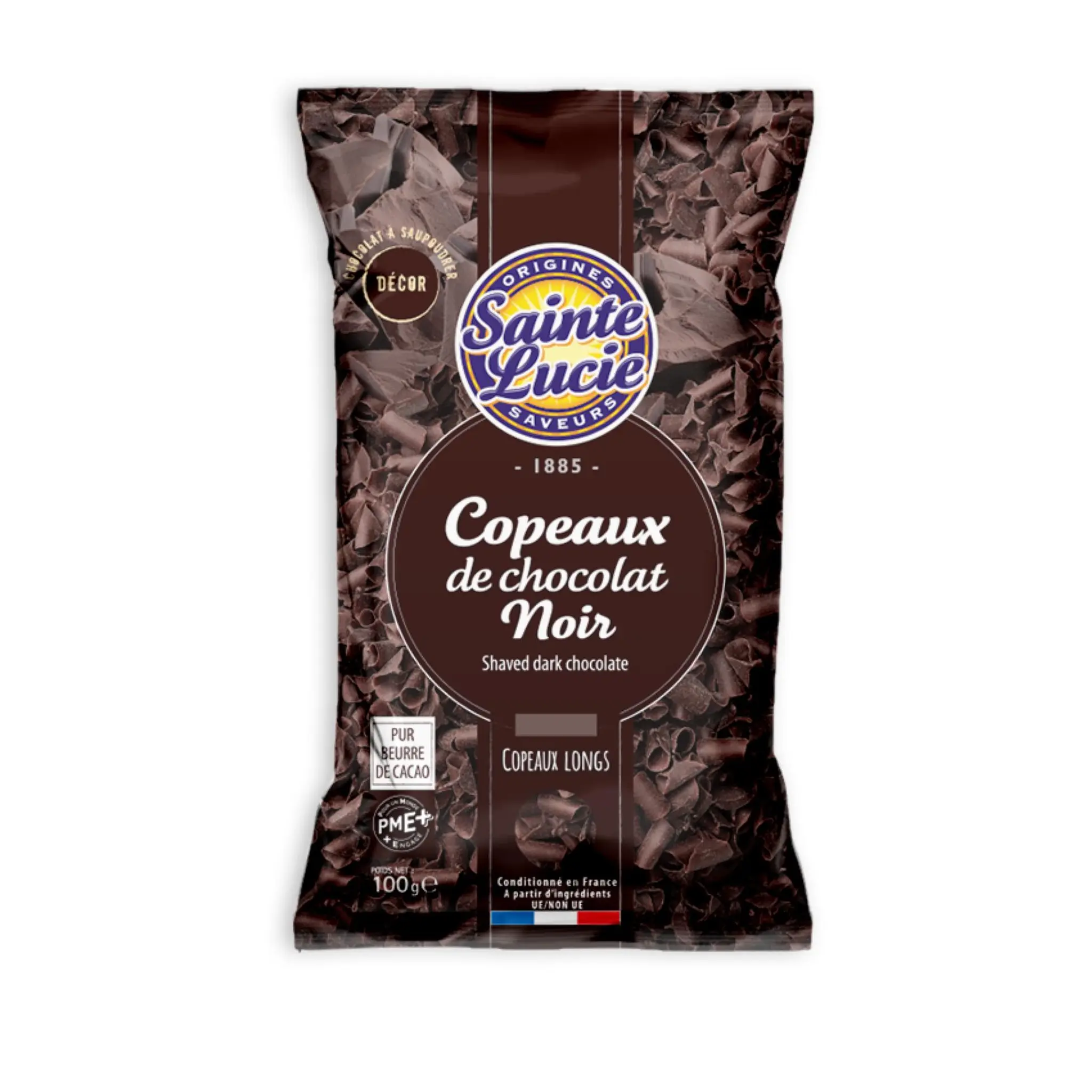 SAINTE LUCIE Copeaux de chocolat noir