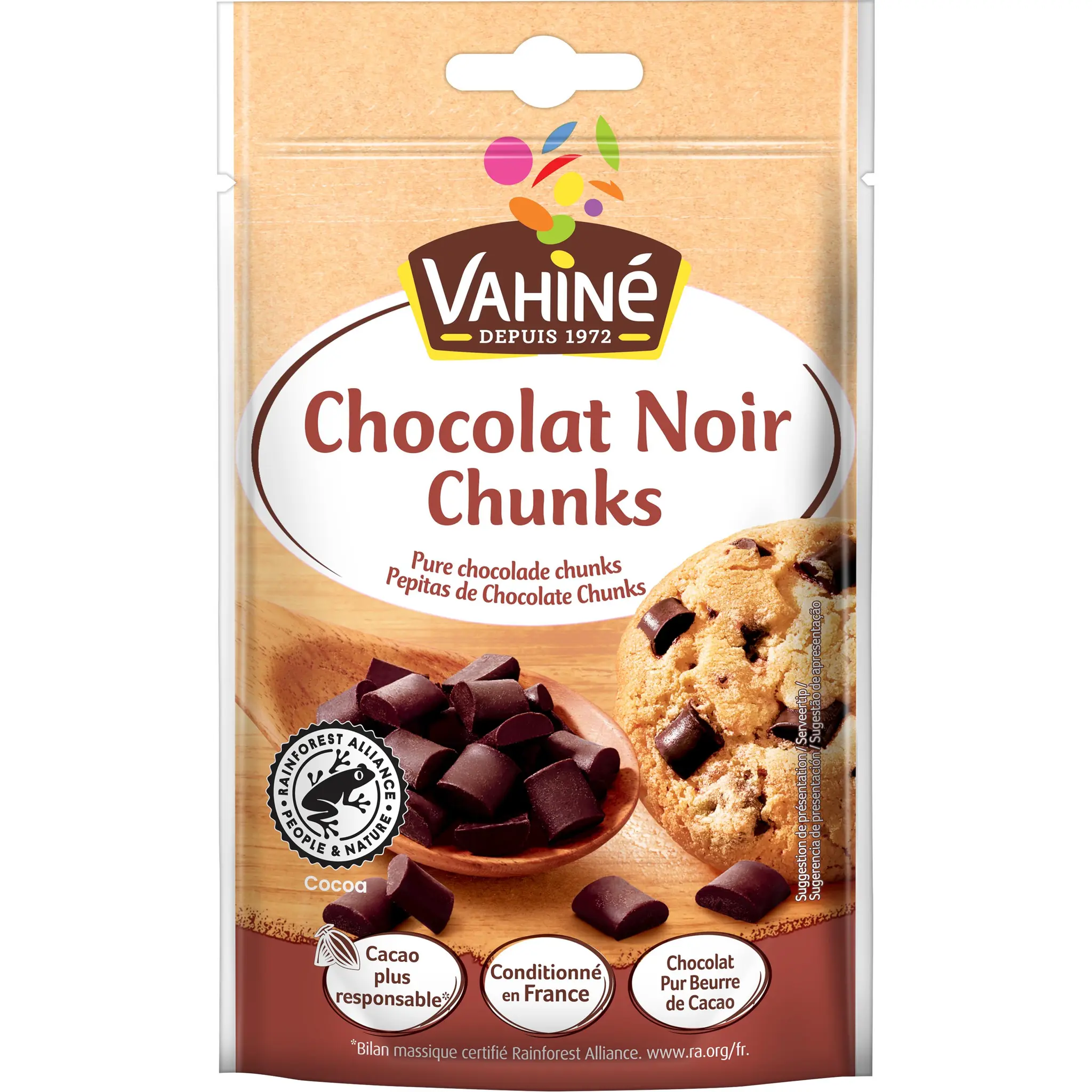 VAHINE Pépites de chocolat noir chunks