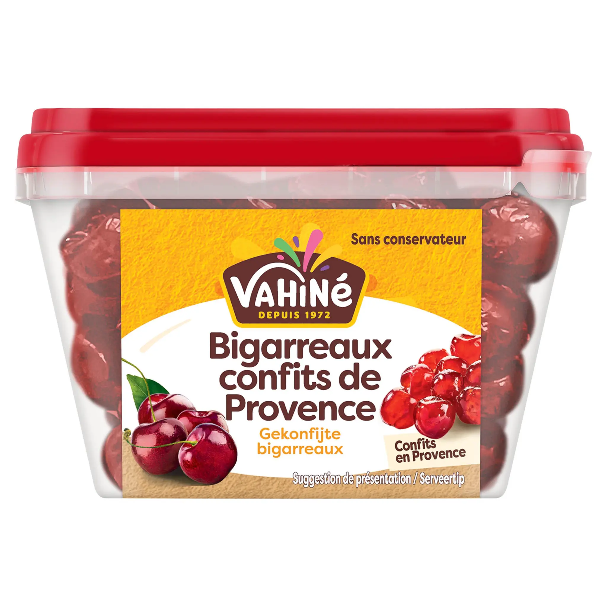 VAHINE Bigarreaux confits de Provence sans colorant sans conservateur