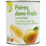 POUCE Poires demi-fruits au sirop léger