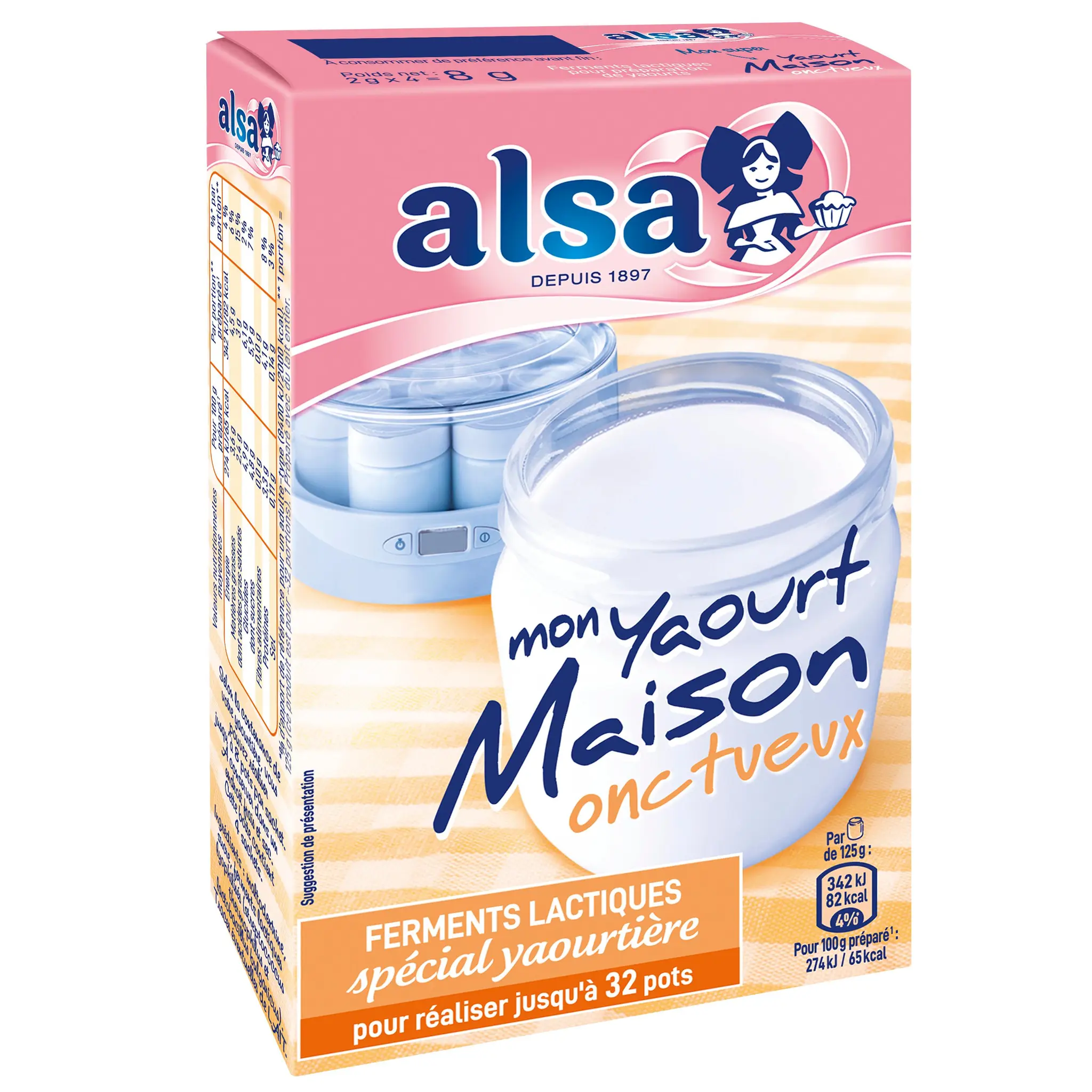ALSA Ferments lactiques pour yaourt maison onctueux