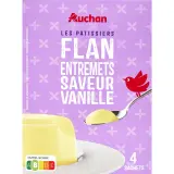 AUCHAN Préparation pour flan vanille
