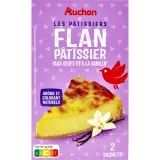 AUCHAN Préparation pour flan pâtissier aux oeufs et à la vanille