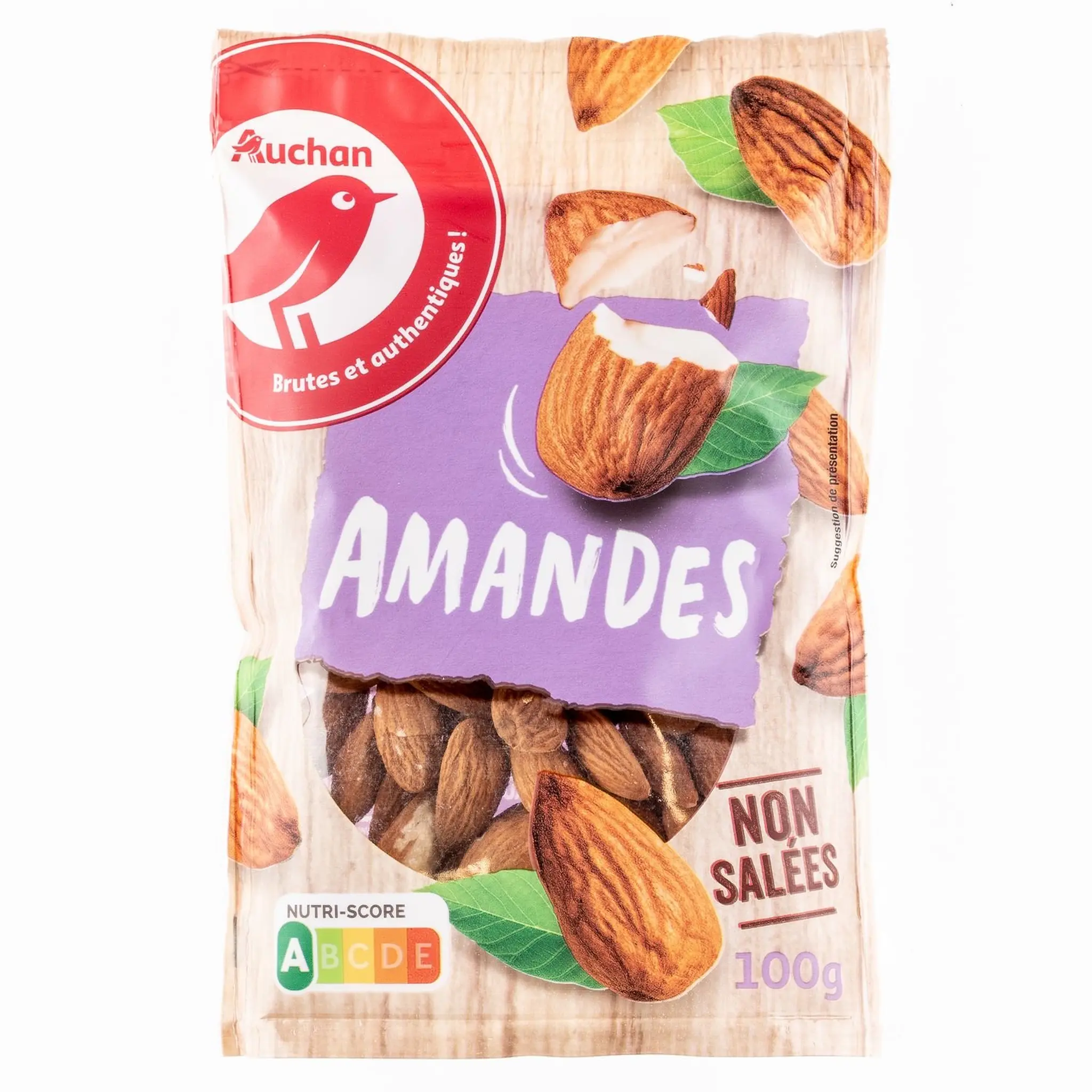 AUCHAN Amandes non salées