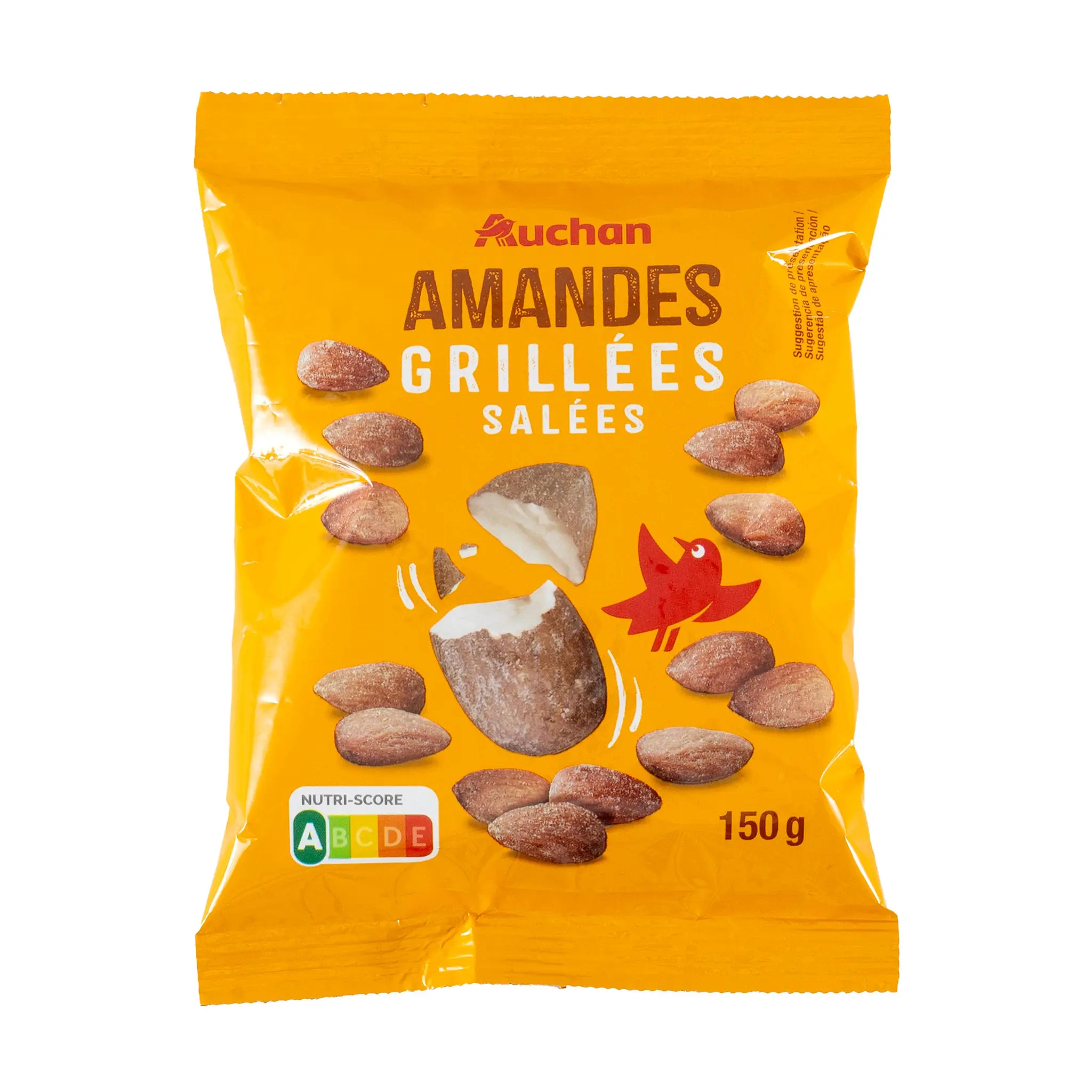 AUCHAN Amandes grillées salées