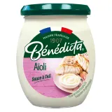 BENEDICTA Sauce aïoli à l'ail en bocal