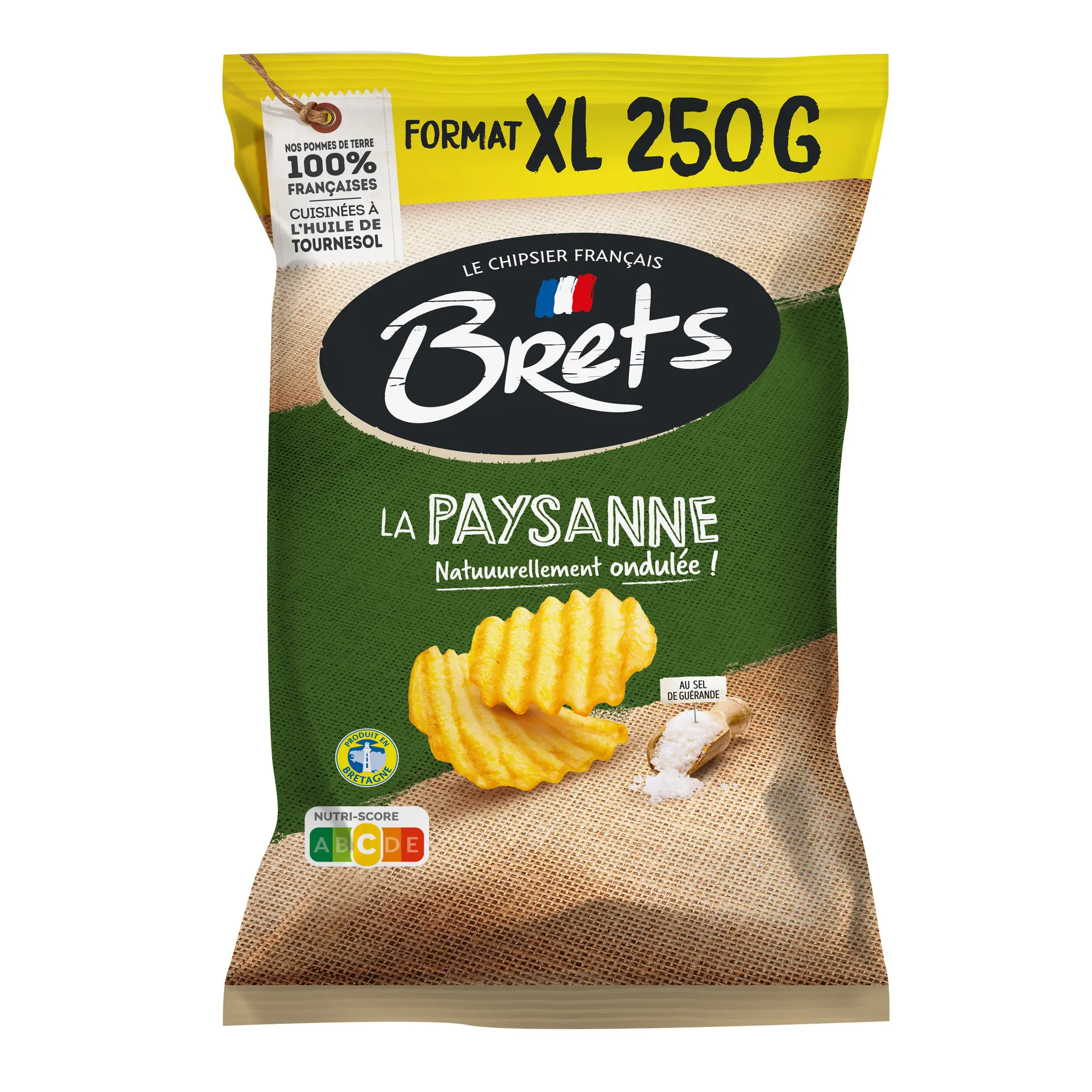 BRETS Chips ondulées La Paysanne au sel de Guérande