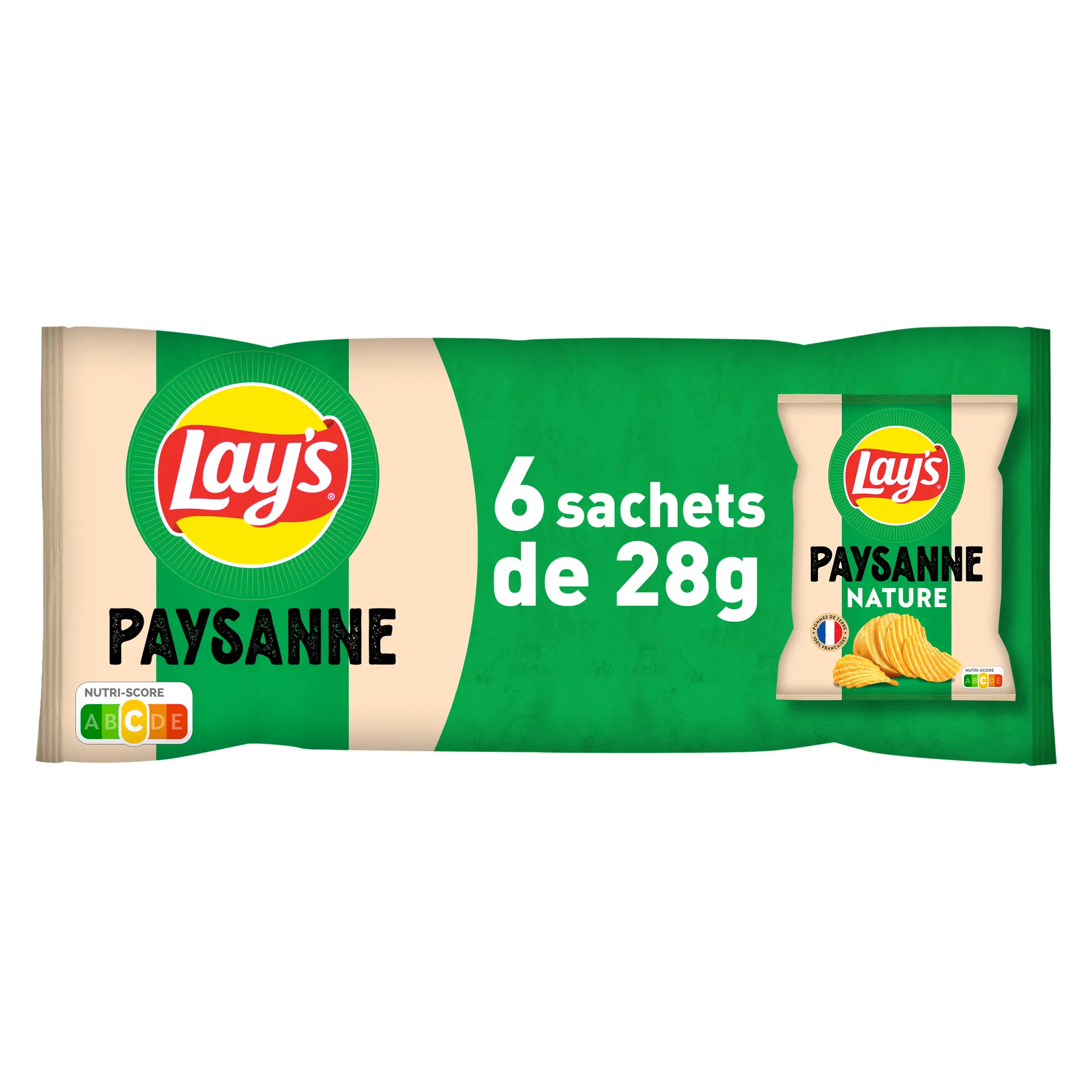 LAY'S Chips paysanne nature en sachet